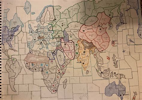 WW3 2021 axis and allies map my roommate and I came up with (hand drawn by me) : r/imaginarymaps