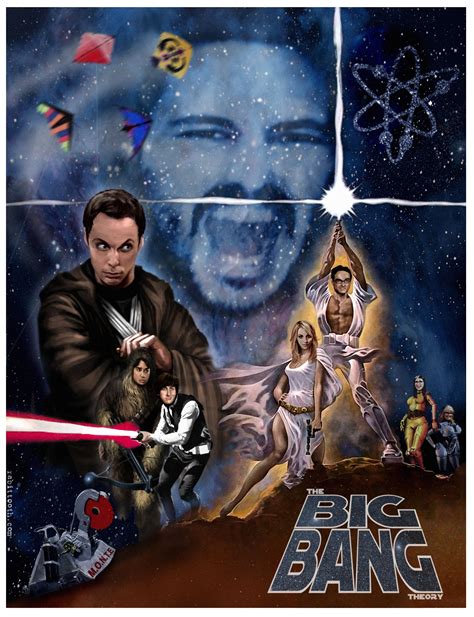 Big Bang Theory Star Wars Poster | Big bang theory, Star wars poster, Bigbang