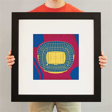 Camp Nou Map Art by City Prints - The Map Shop