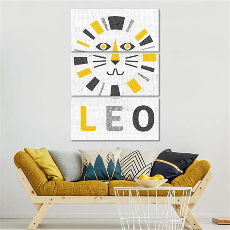 Leo Zodiac Sign Wall Art | Digital Art