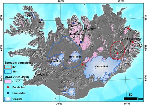 Frontiers | Transient Modelling of Permafrost Distribution in Iceland