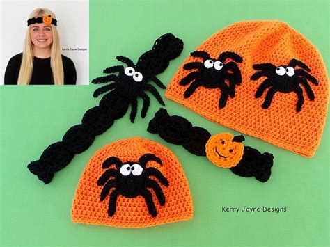 USA HALLOWEEN CROCHET Pattern Halloween Hat and Headband Set | Etsy