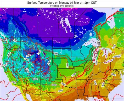 North-Dakota Surface Temperature on Monday 13 Sep at 7am CDT