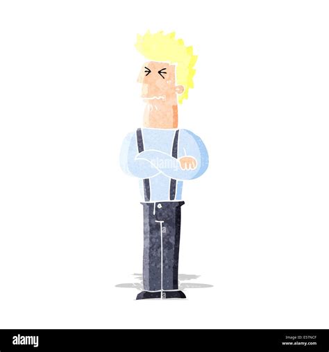 cartoon annoyed man Stock Vector Image & Art - Alamy