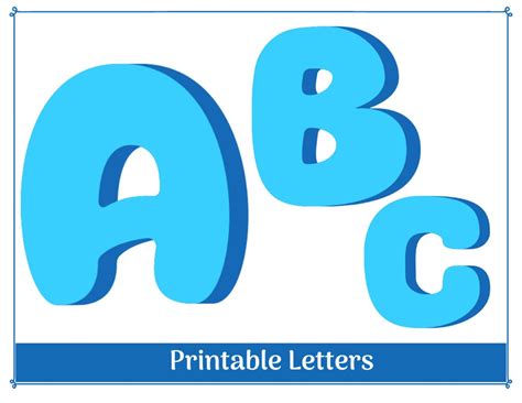 Blue Alphabet Clip Art Bubble Letters A-Z Printable & - Etsy