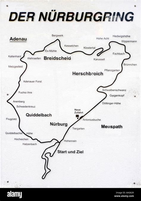 Ring map outside the Nordschleife public access entrance to the ...