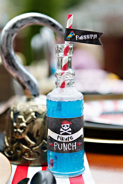 Clever Pirate Party Drink Station Ideas // Hostess with the Mostess®