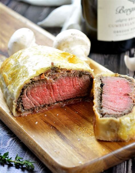 INDIVIDUAL BEEF WELLINGTON WITH RED WINE SAUCE Decadent and tender ...