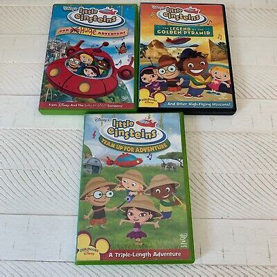 3X DISNEY LITTLE Einsteins DVD Lot Our Huge Adventure, Team Up, Golden ...