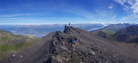 View of Knik Arm and Glacier from Yudikench Peak.