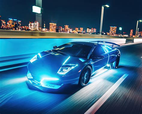 1280x1024 Lamborghini Murcielago Neon Lights 4k Wallpaper,1280x1024 ...