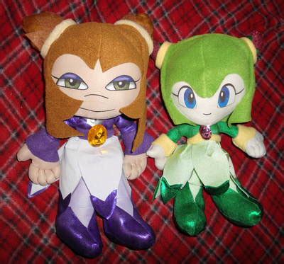 Sonic X Hedgehog COSMO & CHRYSANTHEMUM the Seedrian 13" CUSTOM PLUSH DOLLS Set | #406584607