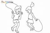 Jump Rope Coloring Pages sketch template
