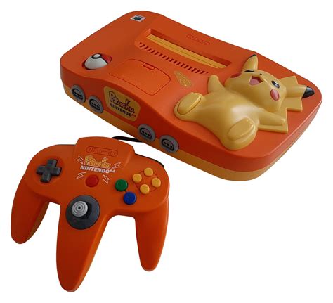 Nintendo 64 Pikachu Edition (Orange) - Game Console - Computing History