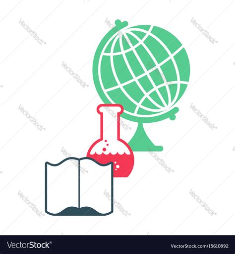 Science logo emblem for scientific laboratory Vector Image