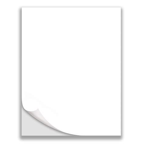 Buy 8.5" x 11" - Full Sheet Labels, Blank White Matte Permanent ...