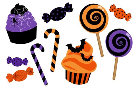 Halloween Candy Clip Art Set | Illustrations ~ Creative Market