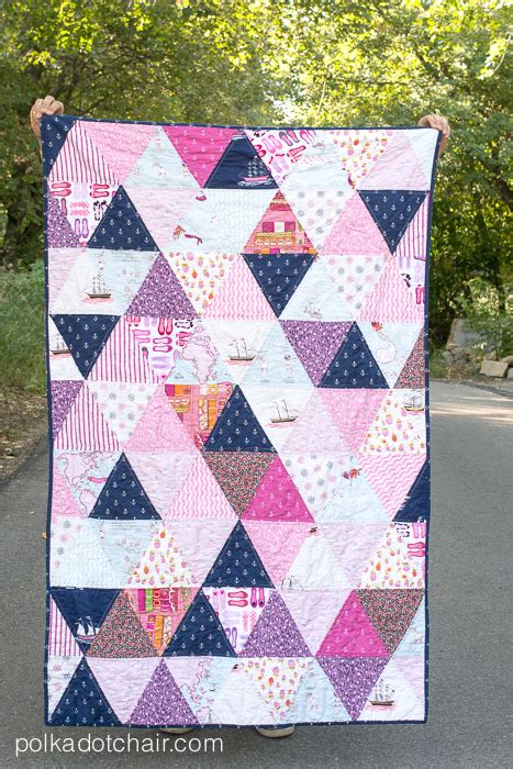 How to make a Triangle Quilt on the Polka Dot Chair Blog