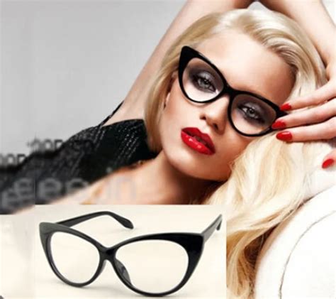 Brand New Modern Elegant Cat Eyes Shape Glasses Frame For Ladies Acetate Optical Frames Retro ...