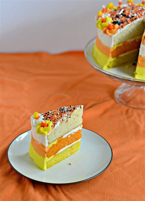 Candy Corn Layer Cake - Hezzi-D's Books and Cooks