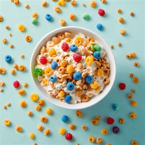 Premium AI Image | Cereal bowl milk photo