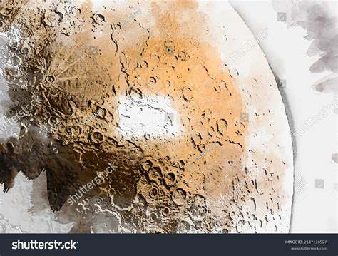 Watercolor Sketch Illustration Model Moon Stock Illustration 2147118527 | Shutterstock