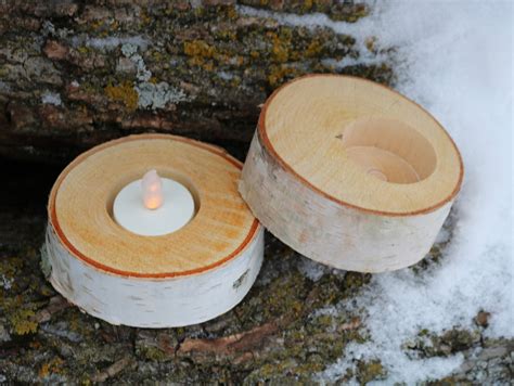 Bulk White Birch Candle Holders Tealight Holders, DIY Table Decorations ...