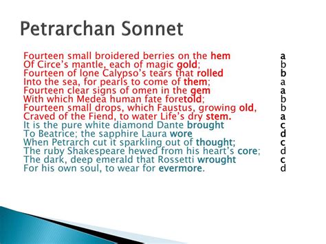 Petrarchan sonnet examples by students - stickersrewa