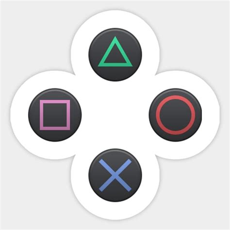 PS4 Controller Buttons - Playstation - Sticker | TeePublic