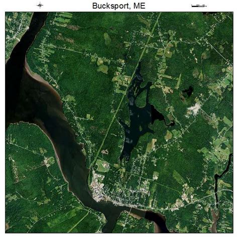 Aerial Photography Map of Bucksport, ME Maine