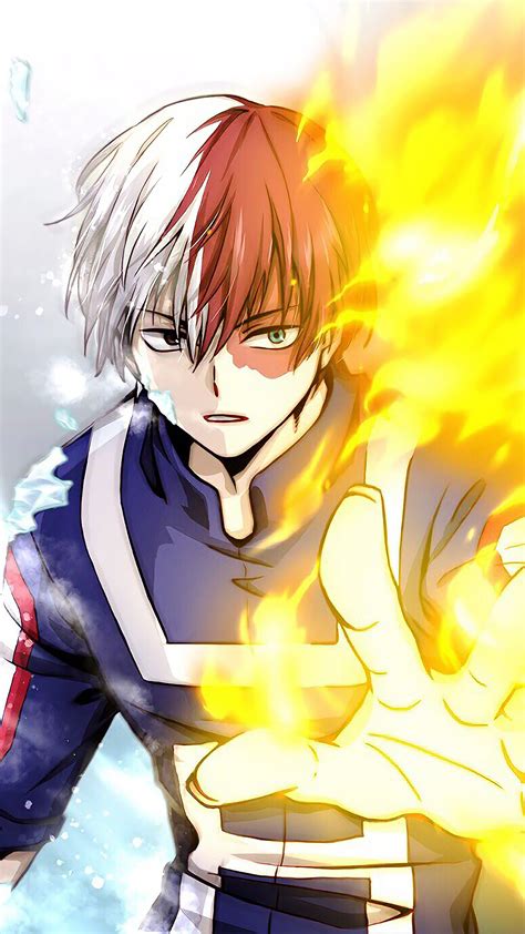 #328668 Shoto Todoroki, Fire, Ice, My Hero Academia, 4K phone HD Wallpapers, Images, Backgrounds ...