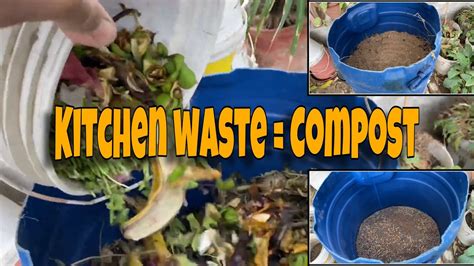 How to make Compost from Kitchen waste (Part 1) - YouTube