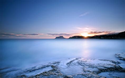 L'eau de mer lisse soleil-Paysage Photo HD Fonds d'écran Aperçu ...