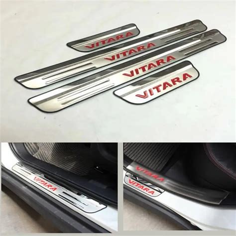 For Suzuki Vitara 2014 2015 2016 2017 Door Sill Accessories Stainless ...