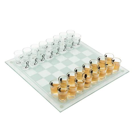 Buy True Shot Glass Chess Game, Chess Board with Shot Glass Chess ...