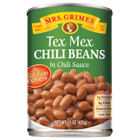 Mrs. Grimes® Tex-Mex Chili Beans - Mrs. Grimes Beans