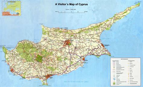 Cyprus Tourist Map • Mapsof.net