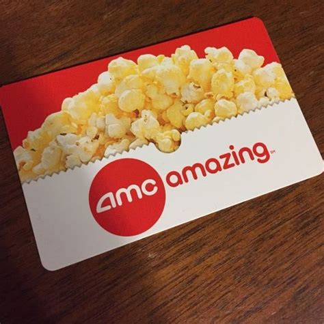 $20 AMC movie theatre gift card | Amc movie theater, Amc movies ...