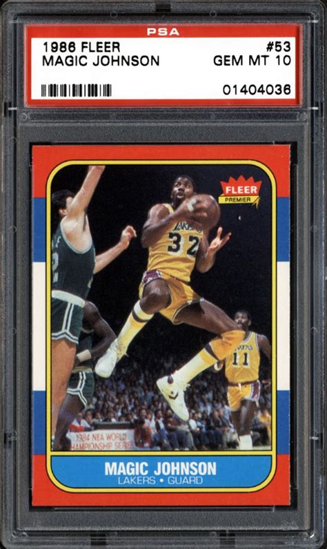 Basketball Cards - 1986 Fleer | PSA CardFacts®