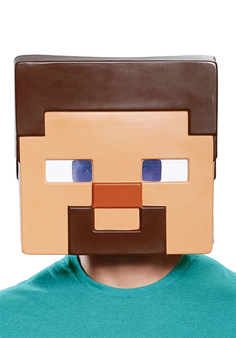 Minecraft Steve máscara de cara completa para adultos. Multicolor ...