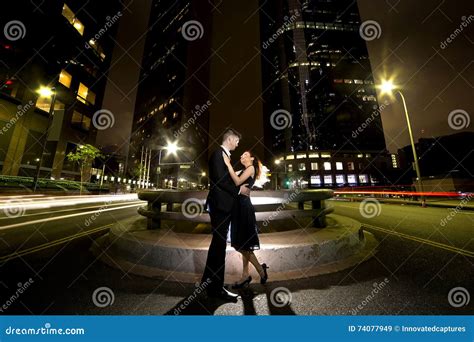 Downtown LA Nightlife stock image. Image of cityscape - 74077949