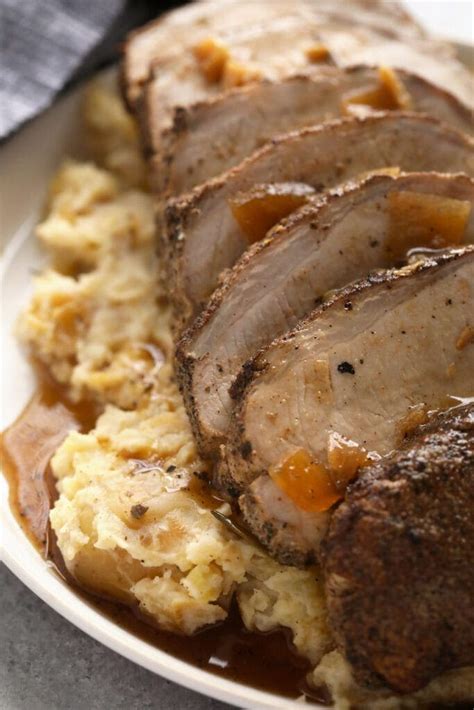 Slow Cooker Pork Loin - Fit Foodie Finds