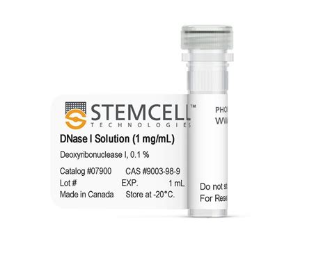 DNase I Solution (1 mg/mL) for Cell Dissociation | STEMCELL Technologies