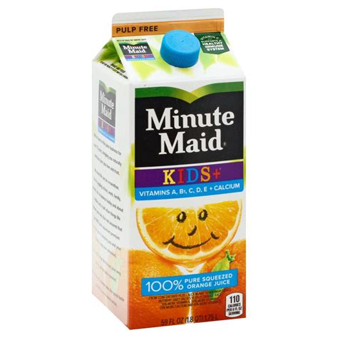 Minute Maid Kids+ Pulp Free 100% Pure Squeezed Orange Juice - Shop ...