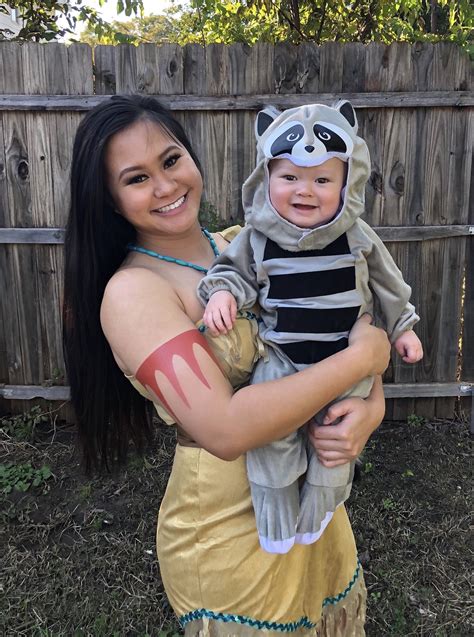 Baby and me Pocahontas and Meeko Halloween costume | Daughter halloween ...