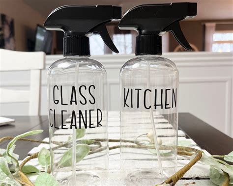 Household Cleaner Spray Bottle Kitchen Bottles Cleaning - Etsy