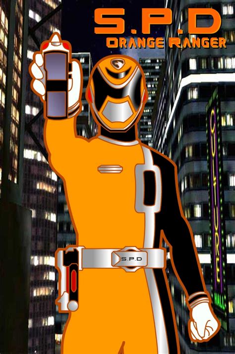 SPD Orange Ranger by RiderB0y on DeviantArt