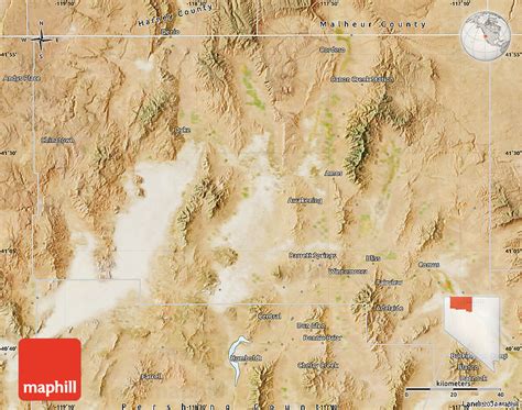 Satellite Map of Humboldt County