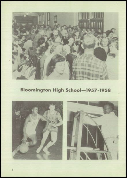 Explore 1958 Bloomington High School Yearbook, Bloomington IL - Classmates