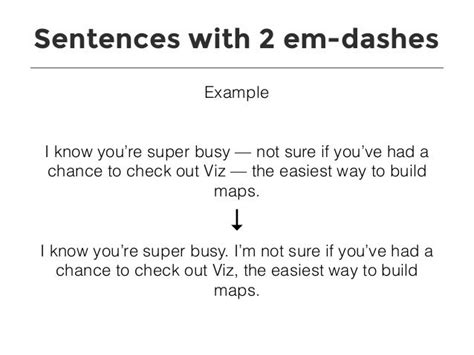 Sentences with 2 em-dashes Example